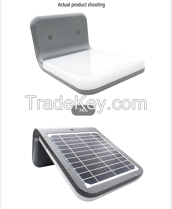 PSRY010(INX-1). Outdoor solar energy human body induction wall lamp. (Free of cable / free of installation / free of electricity charge)
