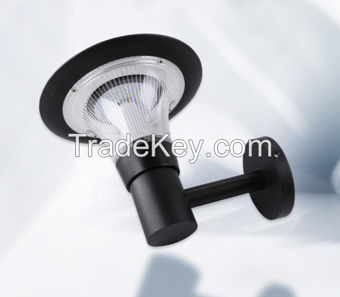PSYD-X205. Outdoor solar flying saucer type intelligent light-controlled wall lamp. (Free of cable / installation / free of electricity charge)