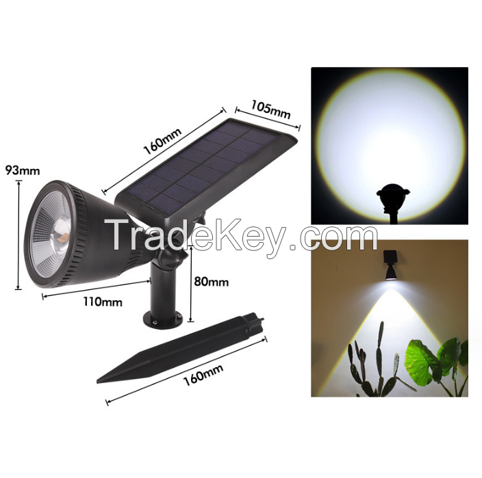 PS2003 (wall. Ground two lights). Outdoor solar energy intelligent light-controlled wall lamp. (Free cable / installation / electricity)