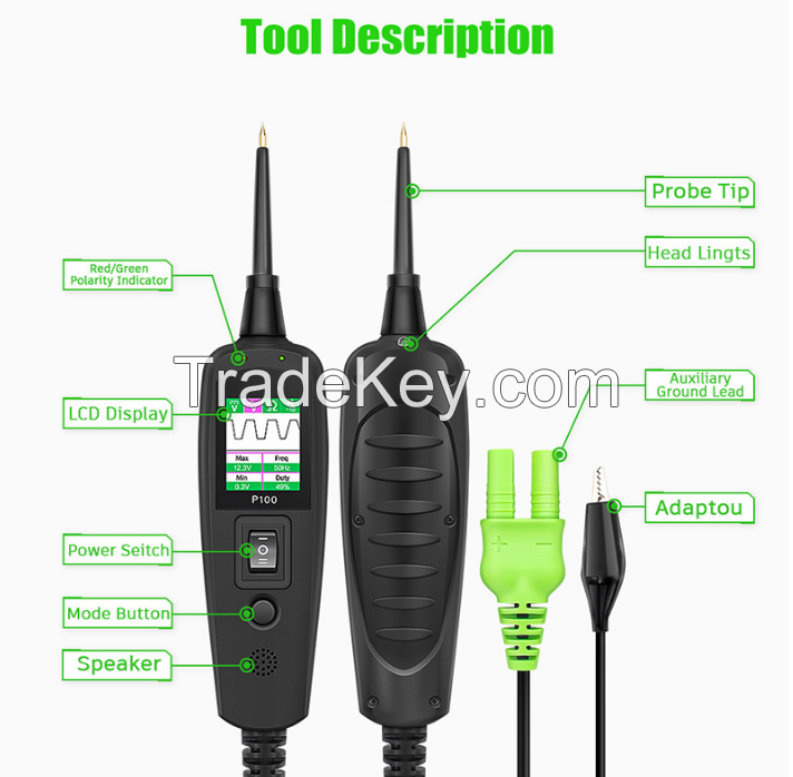 PSP100(B0178).  Automotive circuit system tester.  Battery analyzer / circuit fault detection and diagnosis instrument