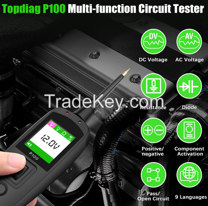 PSP100(B0178).  Automotive circuit system tester.  Battery analyzer / circuit fault detection and diagnosis instrument