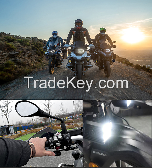  PSA1843. Motorcycle 60W led color light.  For Harley / Yamaha / Ducati / TKM motorcycle modified far light near light color spotlight 60W led devil's eye color + flash