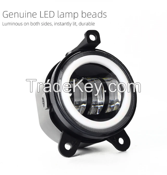 PSW0035a. 3.5 inch 30W LED Lada fog lamp, road car laser fog lamp LADA triangle daytime turn signal yellow fog lamp waterproof led running lamp 92mm 30W Lada tractor engineering vehicle motorcycle modified steering auxiliary side lamp