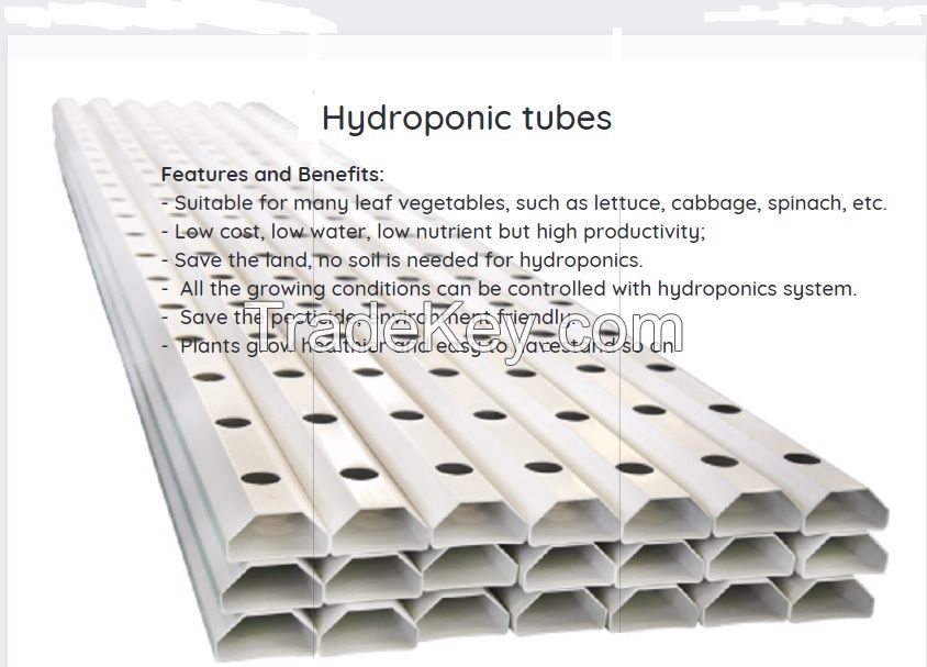 Hydroponic tube / Garden Hydroponic Square Plastic Tube