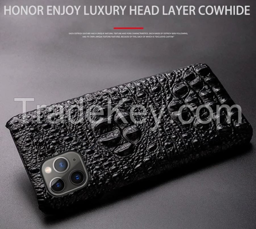 Cowhide Crocodile Skull iPhone 11 Pro CASE