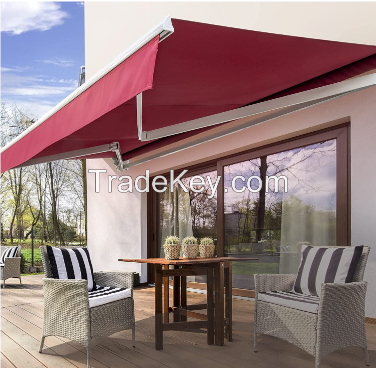 Manual Retractable Metal Roof Awning