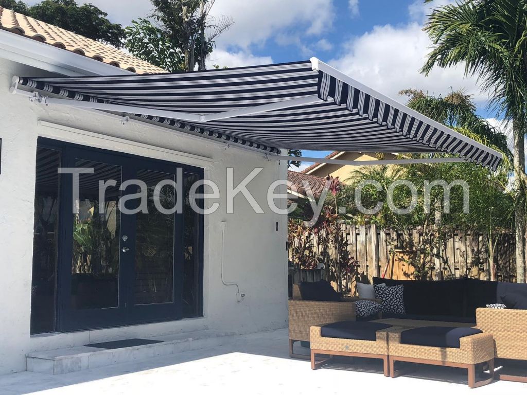 Outdoor Sun Shade Manual Used Retractable Awning