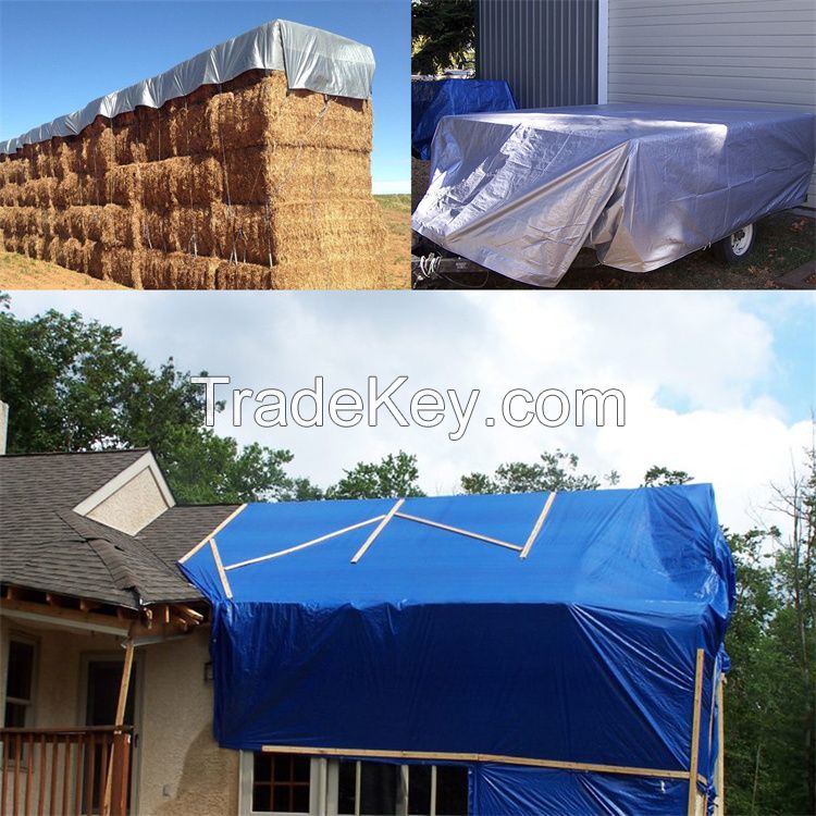 Heavy Duty  PE Waterproof Truck Tarp Customized Size