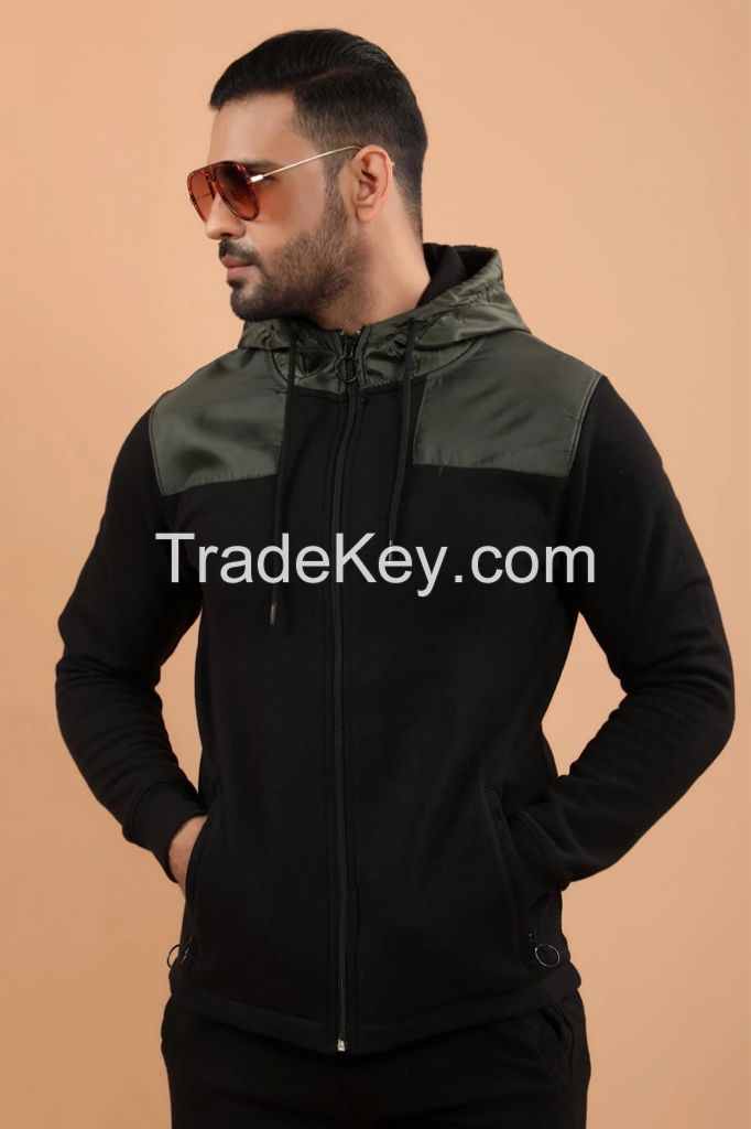 Wholesale Custom New Fashion Men Zipper Hoodies
