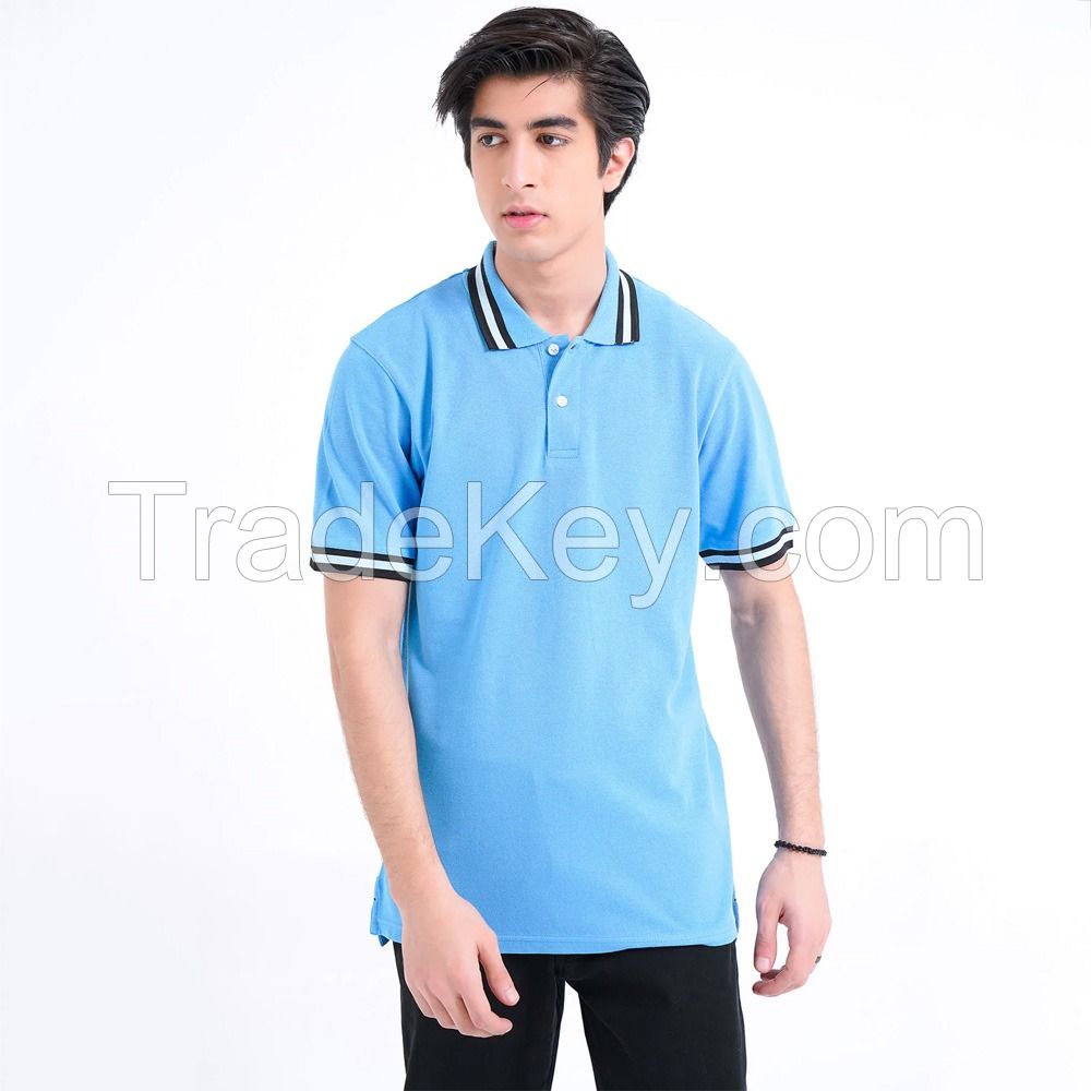 Wholesale 100% Cotton Short Sleeve Men's Polo Shirts Plain Golf Polo T-Shirts Custom Polo Shirt