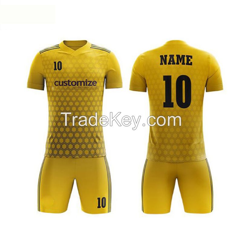 Custom Team soccer jersey football uniform Kits for Adult