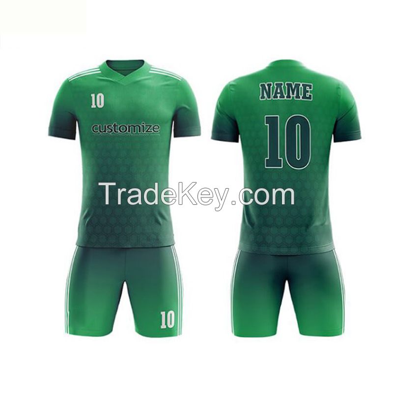 Custom Team soccer jersey football uniform Kits for Adult