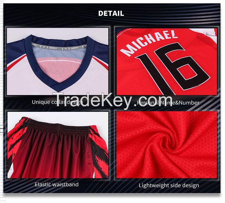 2022 customize sublimation printed uniform youth soccer jersey kit custom sports men's soccer wear