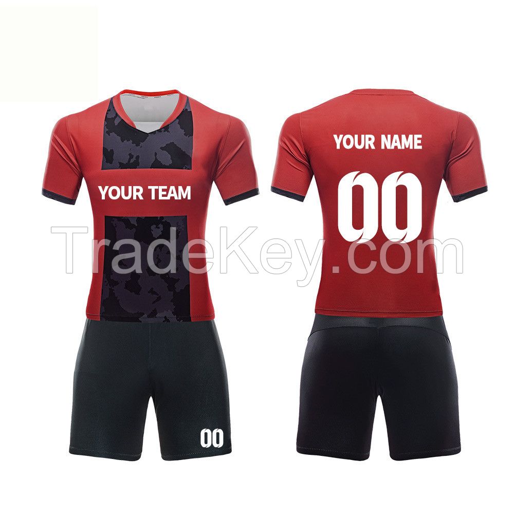 Wholesale Custom Sublimation Digital Print Quick Dry Football Soccer Jersey Shirt Uniform Wear for Team Uniforms