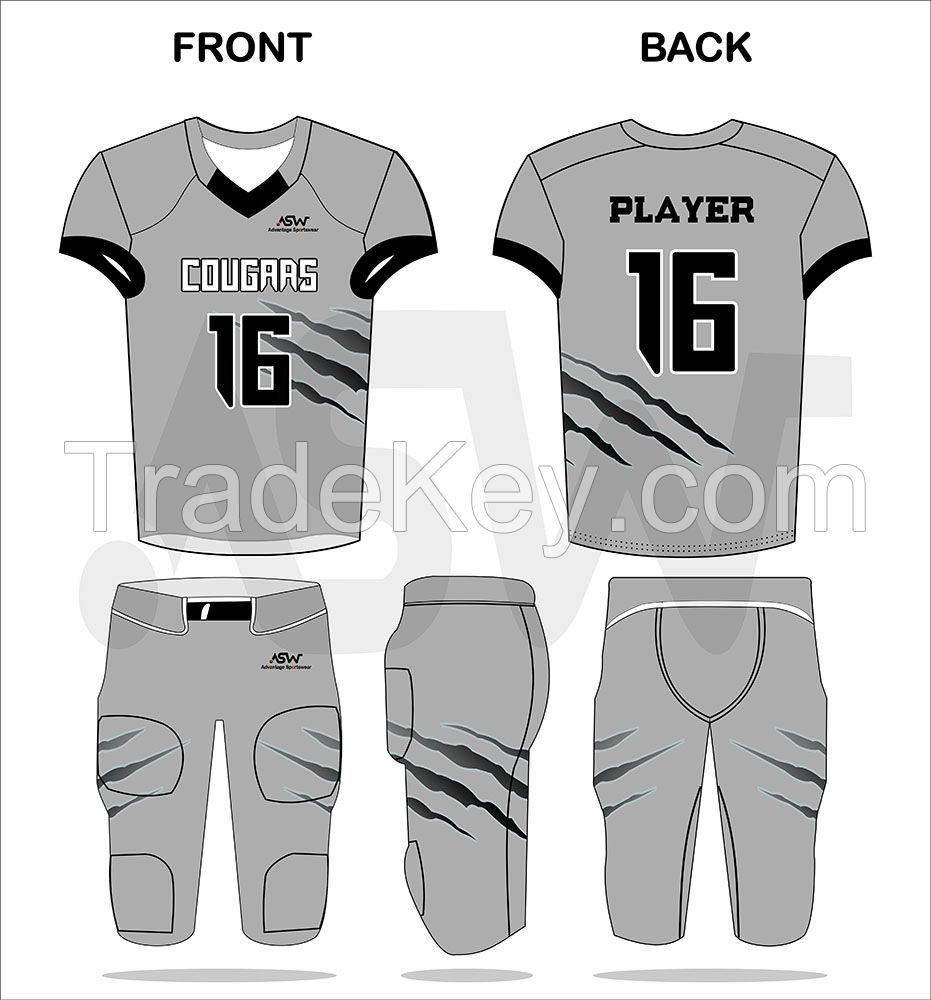 Custom american football jerseys youth adult mens american football uniforms comfortable sublimation american football jersey