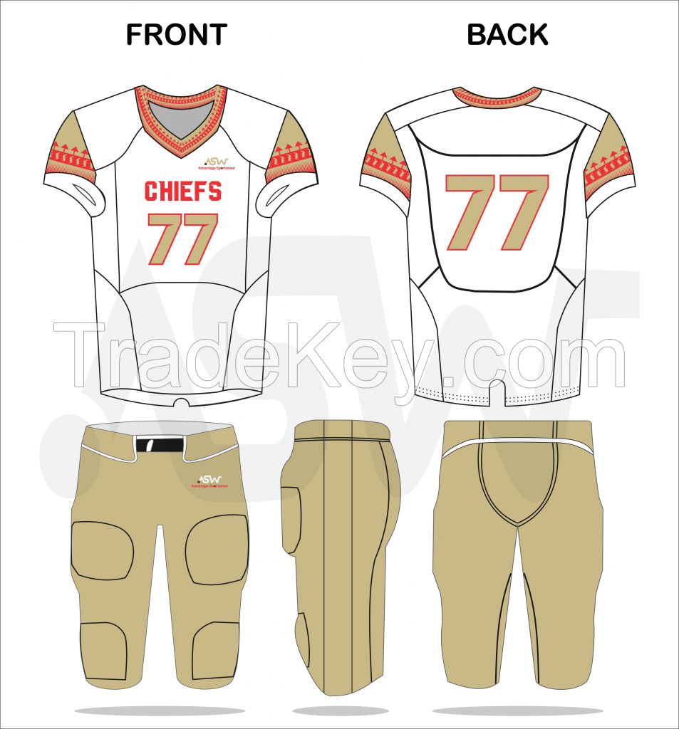 2022 Wholesale American football Uniform Football uniform Custom design American Football Kits 