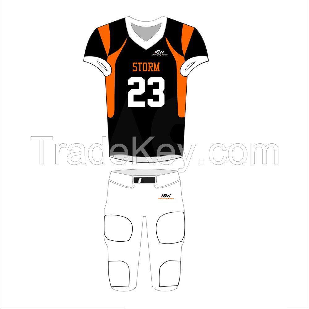 2022 Wholesale American football Uniform Football uniform Custom design American Football Kits 