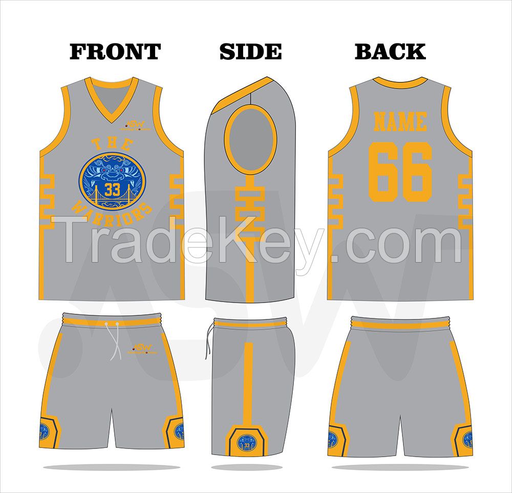 Wholesales Latest Best Sublimated Custom Basketball uniform