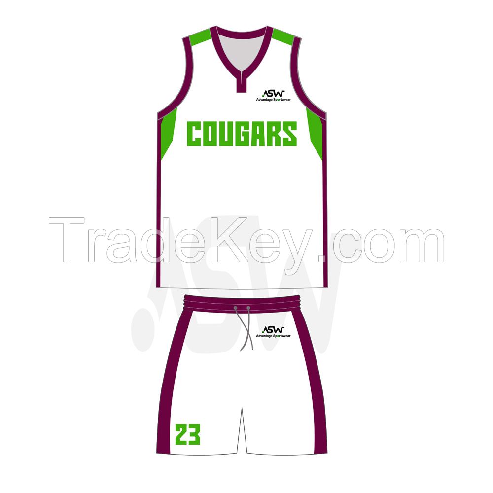 Design Your Own Custom Basketball Jersey 100 % polyester basketball uniform