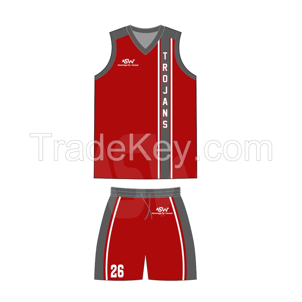Advantage Custom Sublimation Blank OEM Design basketball uniform