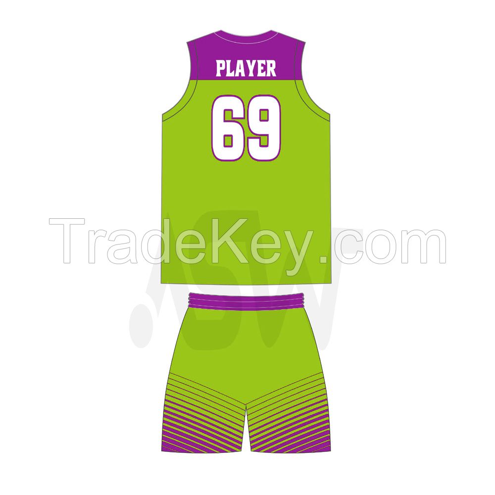 Customized logo quick dry breathable plus size men Basketball Uniform 
