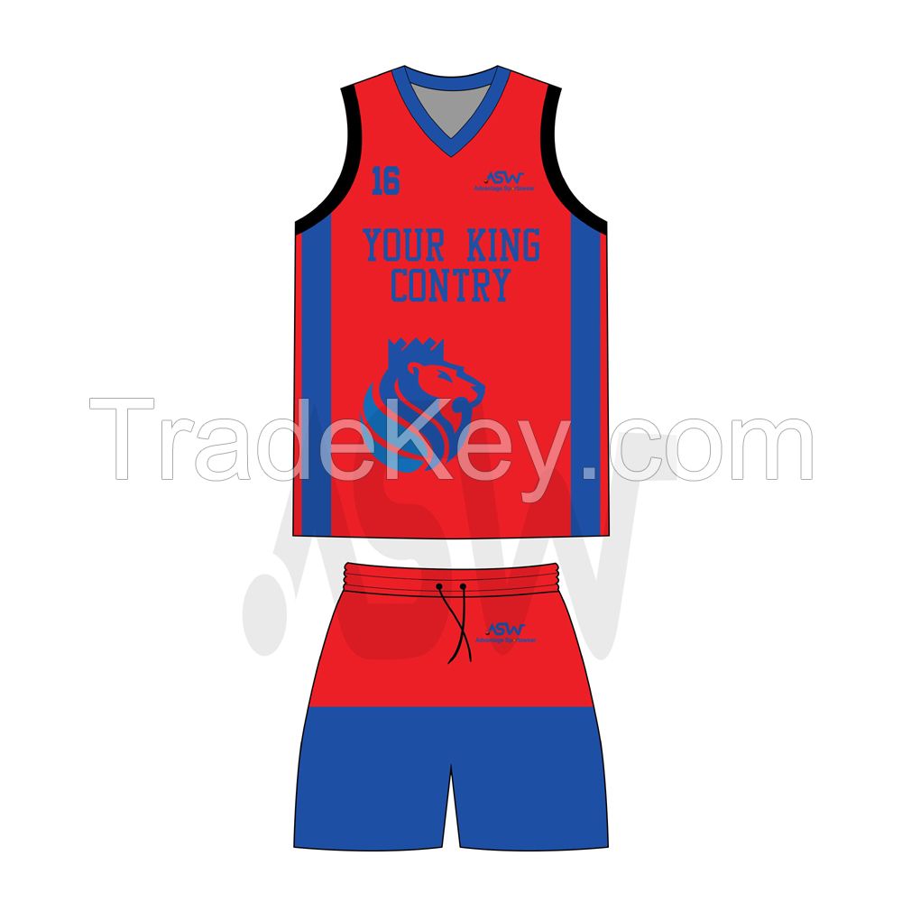 Full Sublimated Custom Quick Dry Basketball Uniforms