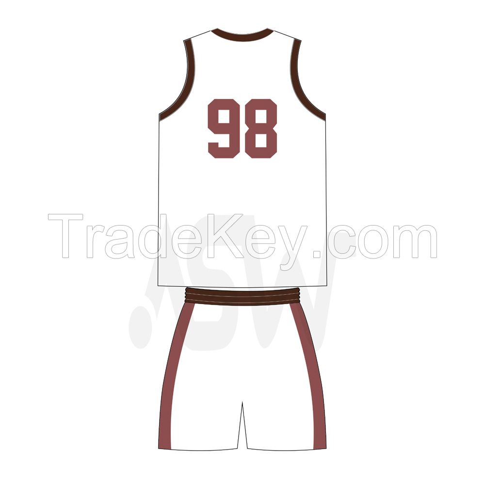 Latest High Quality New Design Basketball Uniform sublimated OEM Design Customized logo printed Basketball uniform