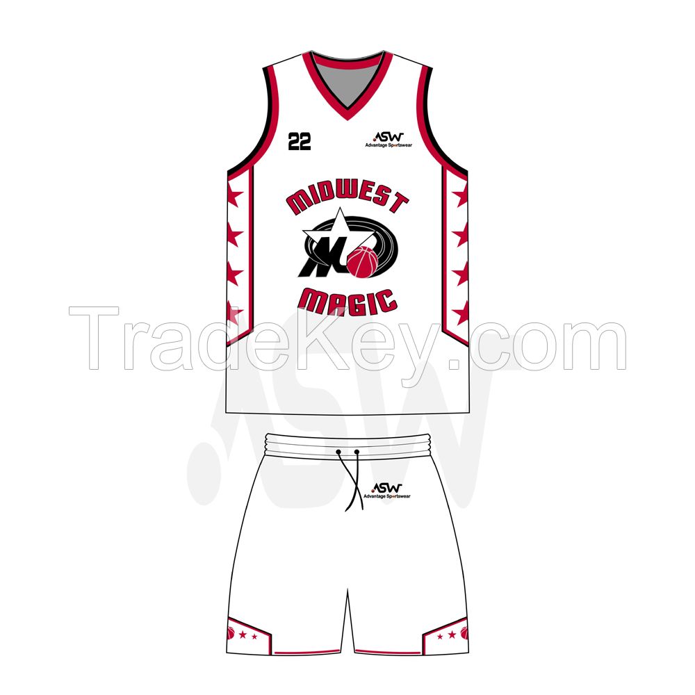 Comfortable Men Basketball Uniforms 2022