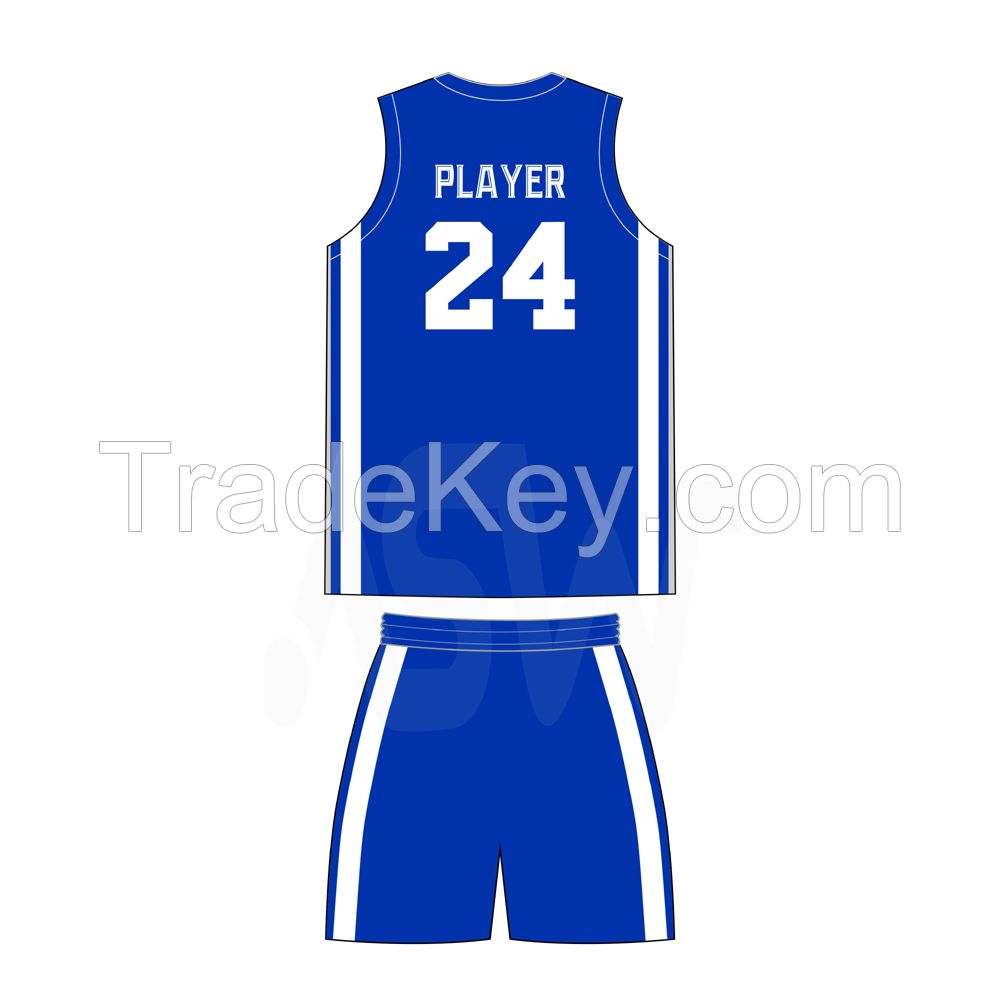OEM custom 100% polyester fabric USA Basketball Uniform Top Quality Basketball Jersey set