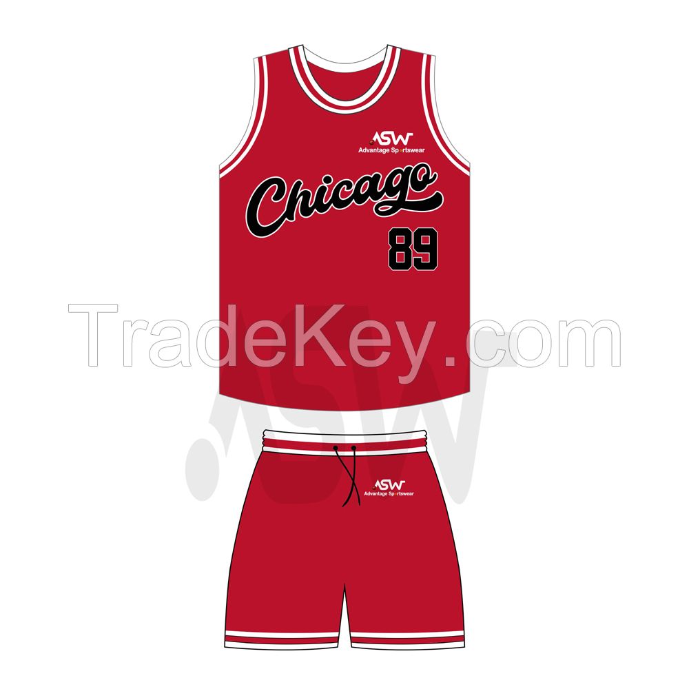 Wholesale New Design Sublimation Latest Price Top Quality Fully Custom Logo Basketball Uniforms