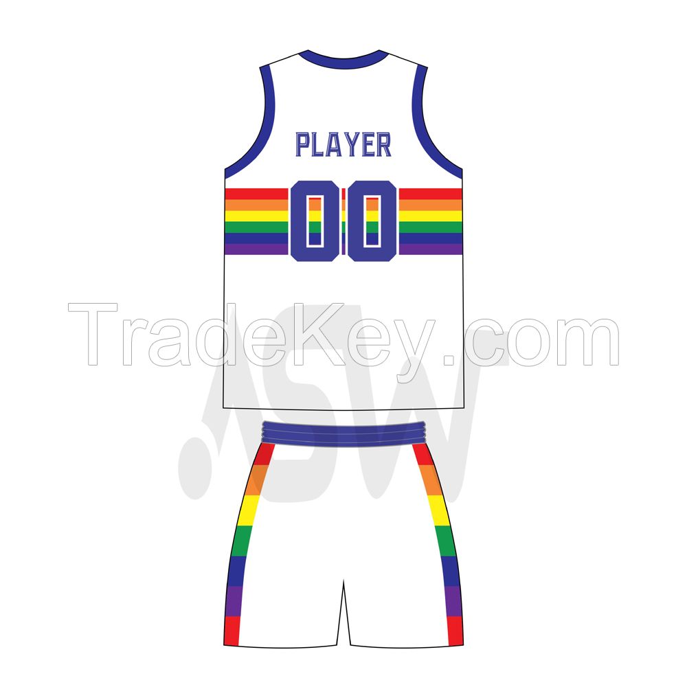 2022 Unique Basketball Jersey Design Full Sublimation Digital Printing basketball uniform