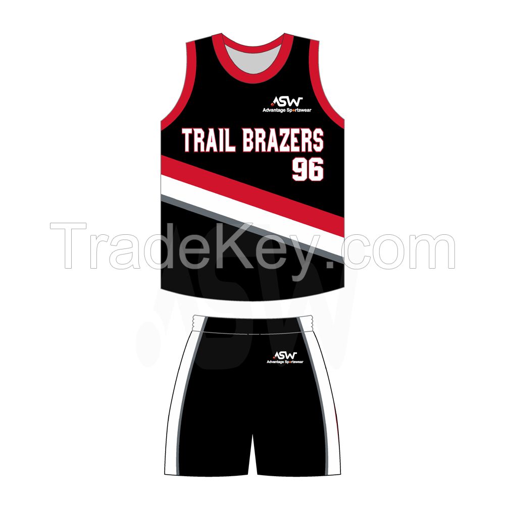 Latest Wholesale Adult Basketball Uniform Sets Basketball Uniform Set Comfortable Basketball Suits