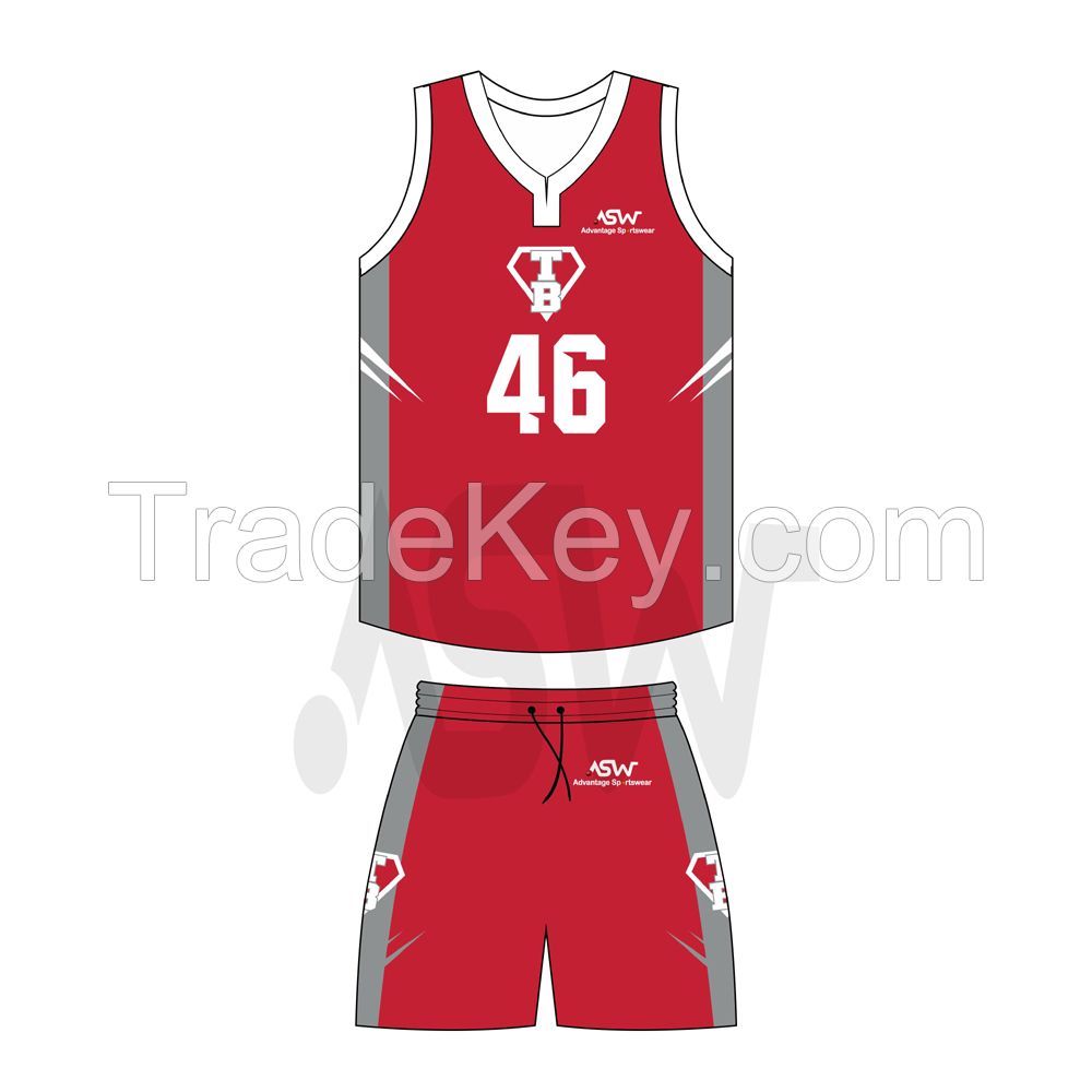 Wholesale New Design Sublimation Latest Price Top Quality Fully Custom Logo Basketball Uniforms