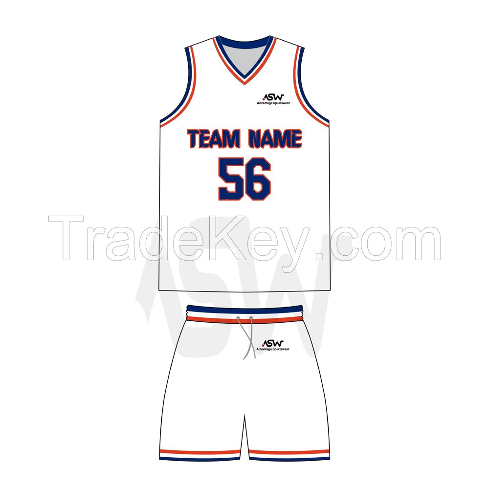 Sialkot Unique Design High Quality Basketball Jersey Men Quick Dry Wholesale Basketball Uniform
