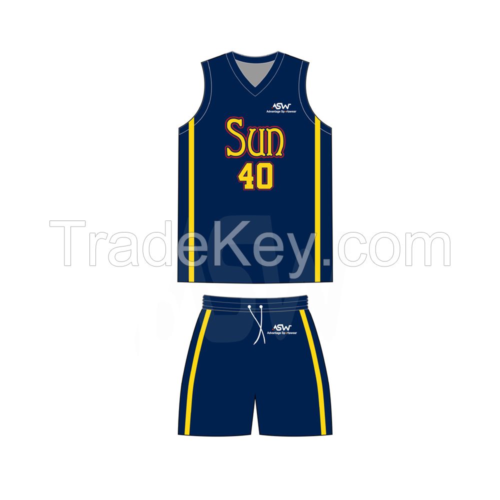 Wholesale Basketball Full Digital Sublimation Basketball Jersey Uniform 2022