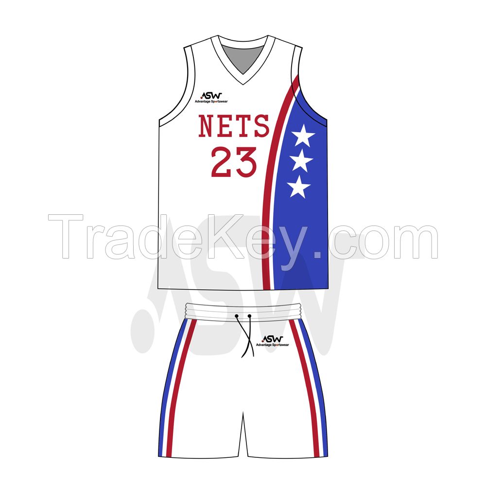 High Quality Men Sports Customized basketball kit Team Club basketball uniform