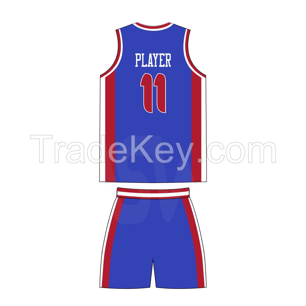 Unique Basketball Jersey Pattern Design Full Sublimation Digital Printing OEM Service Basketball Uniform