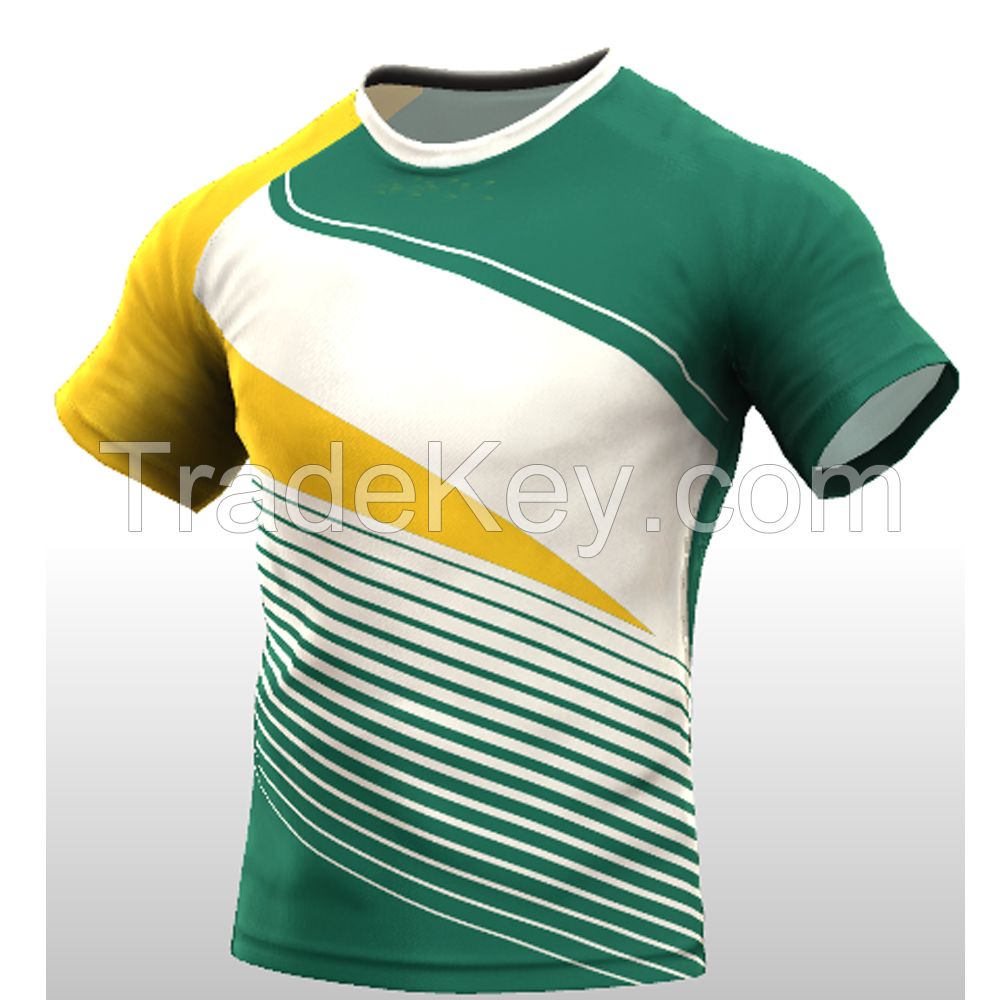 Wholesale custom sublimation men team rugby jersey