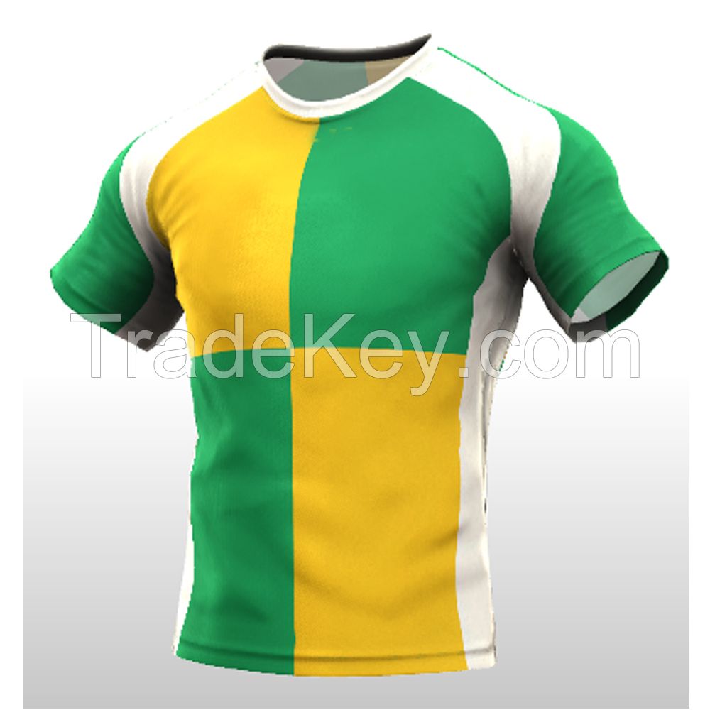 Wholesale custom sublimation men team rugby jersey 