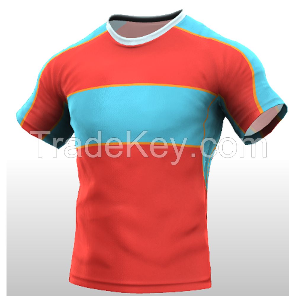 Wholesale customized sport wear men rugby jersey  2022