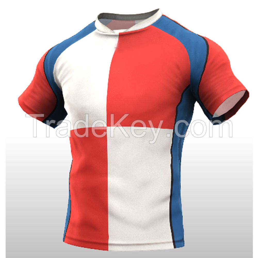 Low MOQ High Quality Sublimation Men Training Rugby Jersey 