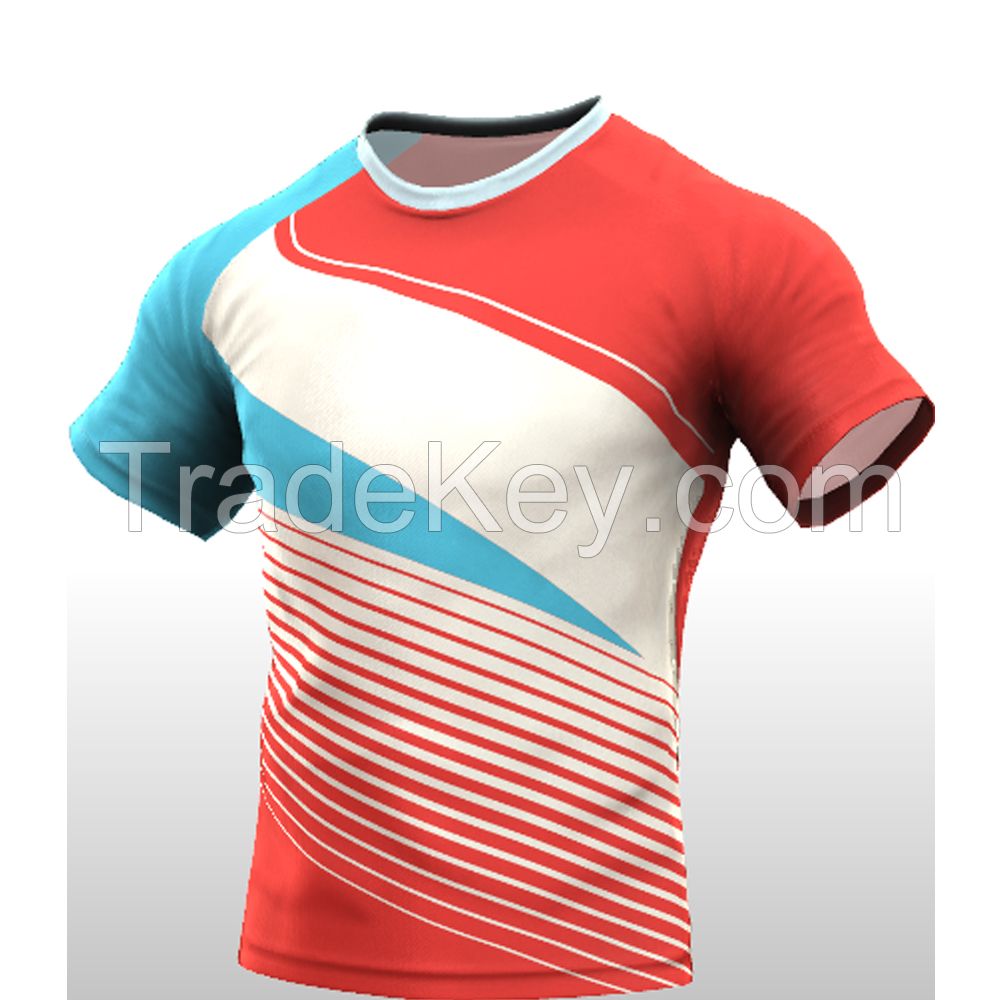 2022 Custom Polyester Men Wholesale Super Sublimation Printing Team Rugby Jersey