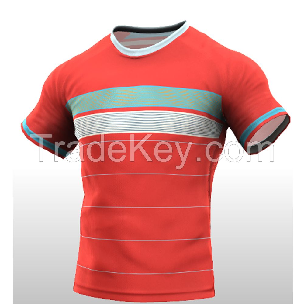 OEM design customized logo new style men rugby jersey