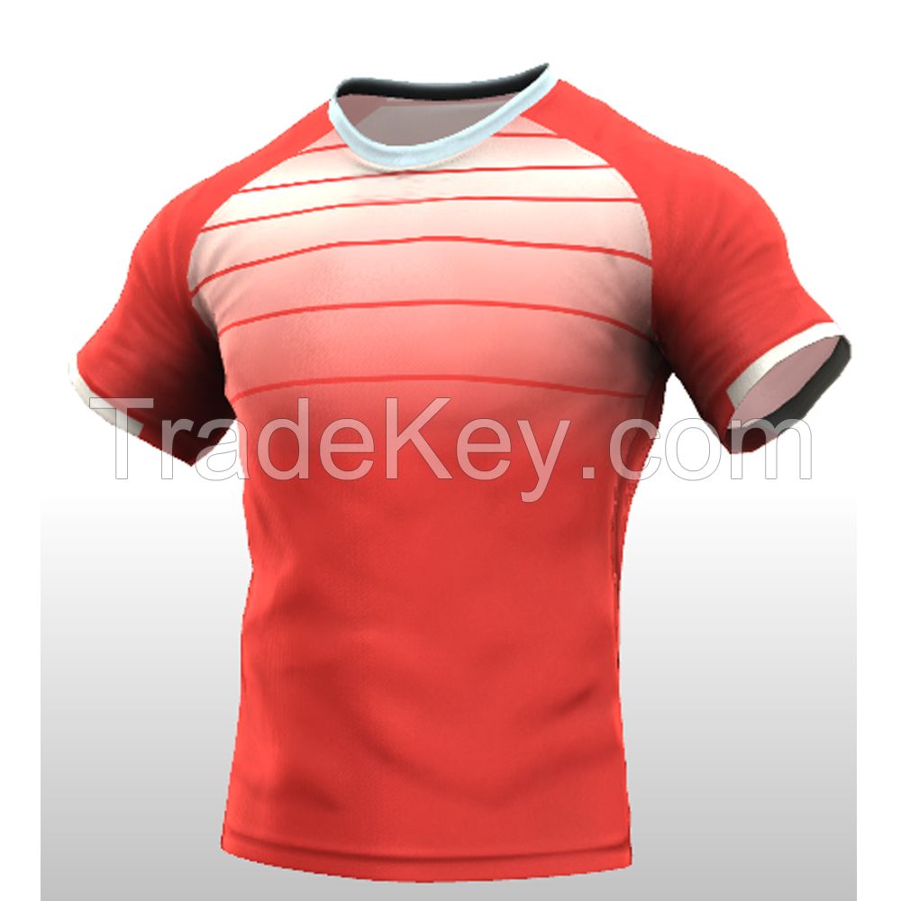 One-stop Service Rugby Jersey Manufacturer Full Sublimation Custom Elastic Rugby Wear