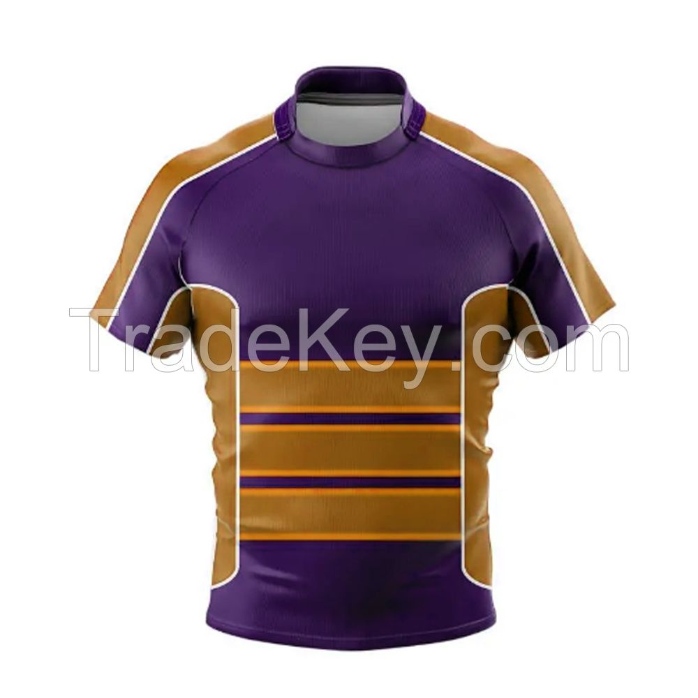 Top Quality Tackle Twill Rugby Jersey Sublimation Printing Rugby Wear