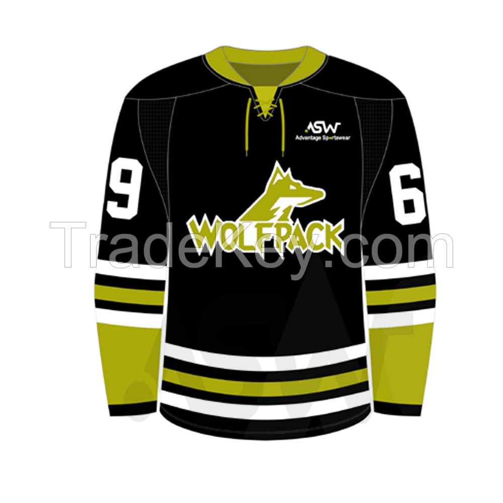 New custom design hockey jerseys sublimation men team ice hockey jersey