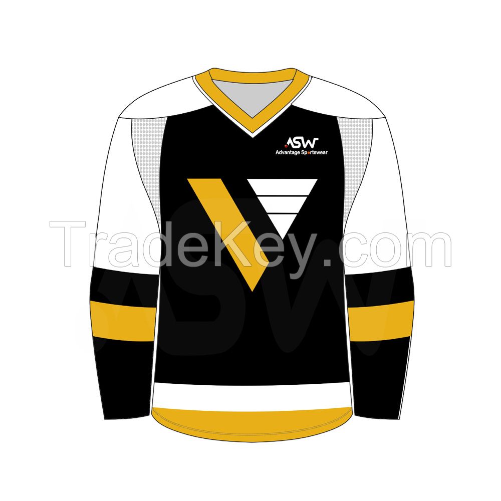 Sublimation hockey training practice jersey cheap filed custom ice hockey shirts