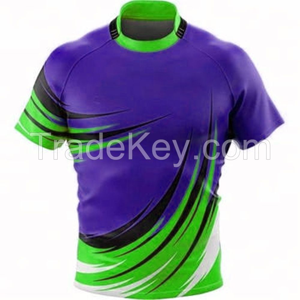Wholesale customized rugby jersey hot sale sublimated men rugby  jersey 2022