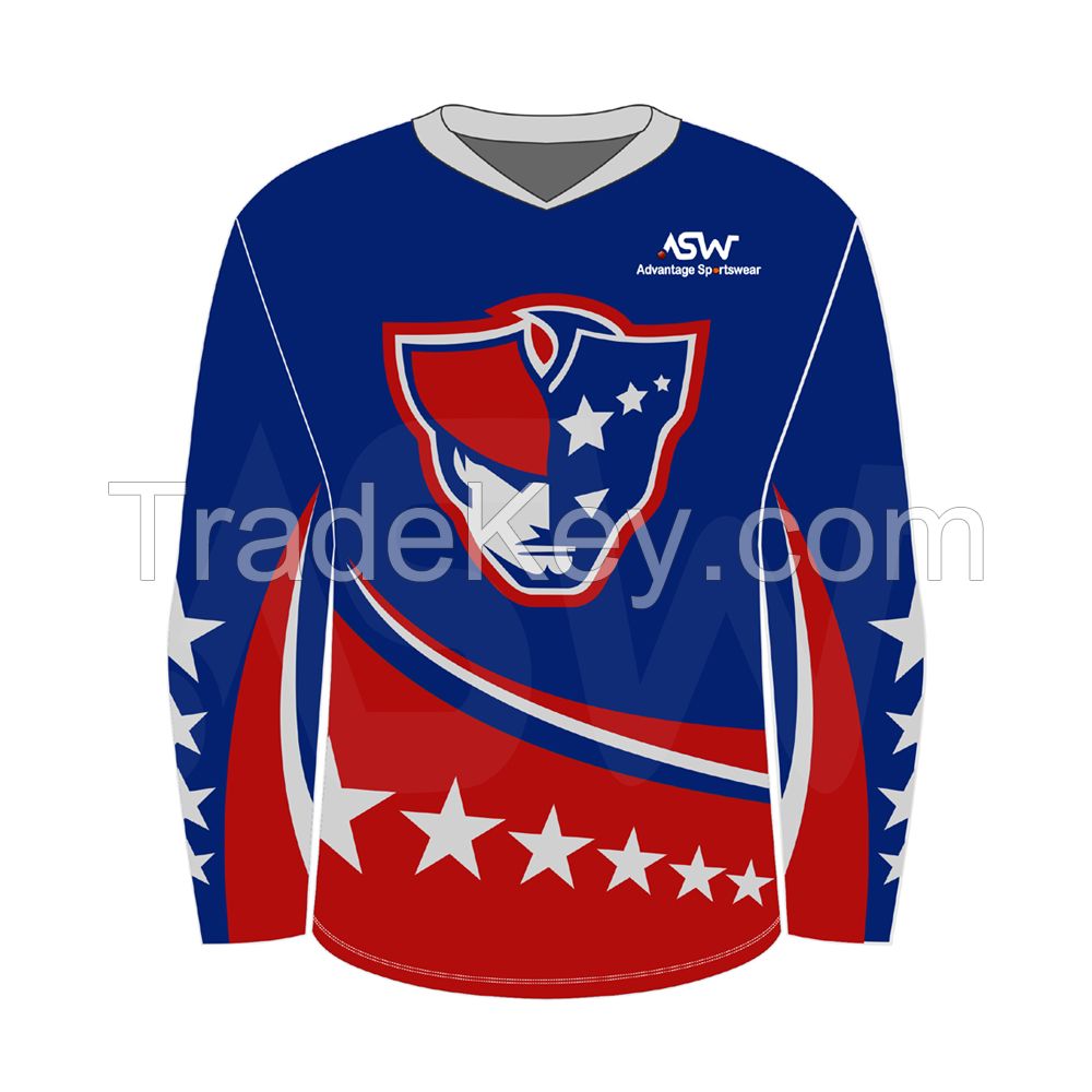 Professional sportswear custom printing team ice hockey jersey