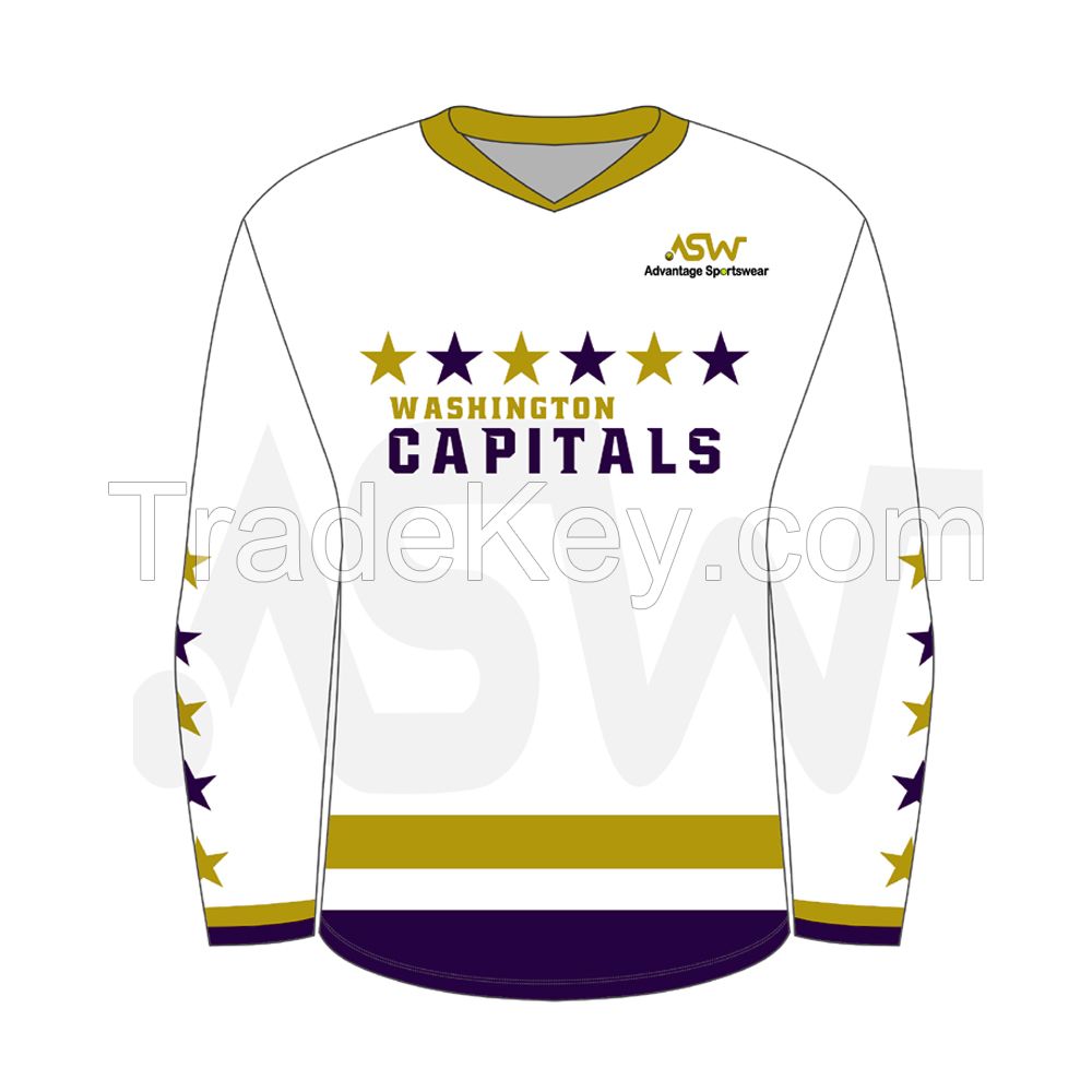 New custom men ice hockey jerseys team hockey jersey no minimum